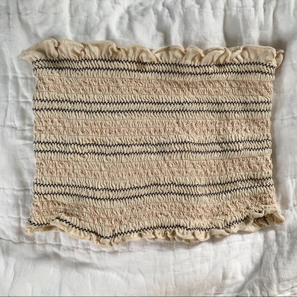 Crop Ruffle Tube Top - Picture 1 of 2